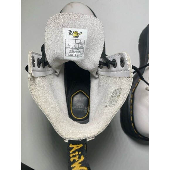 Dr Martens 1460 Pascal Max Platform Leather Boots Women’s US 8 White Combat Lace - Picture 7 of 9